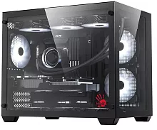 Корпус Bloody BD-CC108 черный без БП mATX 9x120mm 2xUSB3.0 audio bott PSU (BD-CC108-BK)