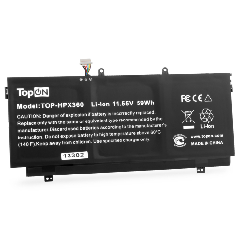 Аккумулятор для ноутбука HP Spectre X360 11.55V 5000mAh PN: SH03-3S1P (TOP-HPX360)