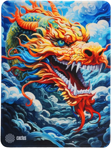 Коврик для мыши Cactus Colorful Dragon рисунок 400x300x3мм (CS-MP-PRO08XL)