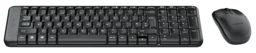 Клавиатура + мышь Logitech MK220, черный, USB, беспроводная (920-003161) фото 4