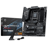 Материнская плата MSI X870E GAMING PLUS WIFI X870E, AM5, 4*DDR5, 3*PCIEx16, 1*PCIEx1, 3*M.2, 2*TypeC, 2*USB3.2Gen2, 6*USB3.2Gen1, 10*USB2.0, 4*SATA3.0, 5G, 1*Type-C(DP), HDMI, ATX, RTL