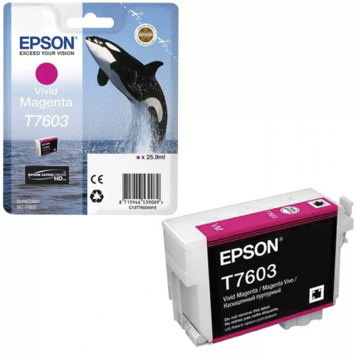 Картридж струйный EPSON T7603 пурпурный 25.9 мл для SC-P600 (C13T76034010)