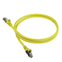 Патч-корд RJ45 - RJ45, 4 пары, FTP, категория 6, 15 м, желтый, LANMASTER LAN-PC45/S6-15-YL