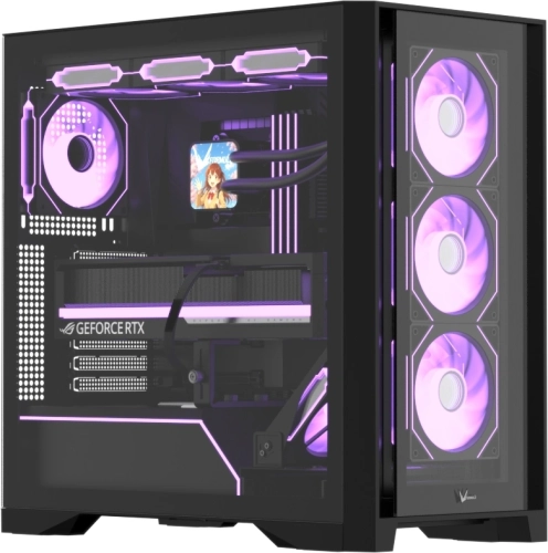 Корпус Formula Air Power G8 Floe черный без БП ATX 2xUSB3.0 1xUSB3.1 audio bott PSU (AIR POWER G8 B FLOE)