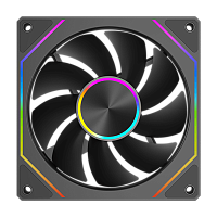 Кулер для корпуса/ Case Cooler PCCooler FG120 ARGB BK (120x120x25mm, 4-pin PWM, ARGB, 54CFM, 28.4dBA, 1800RPM, Black)