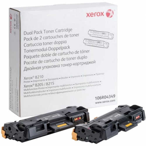 Тонер-картридж Xerox B205/ 210/ 215, Bk 6K (106R04349)