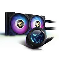 Жидкостная система охлаждения Gigabyte AORUS WATERFORCE X 240 , 2 x 120mm ARGB Fan, RTL (GP-AORUS WATERFORCE X 240)