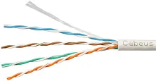 Кабель информационный Cabeus UTP-4P-CAT.5E-SOLID-WH-100 кат.5E U/UTP 4 пары PVC внутренний 100м белый