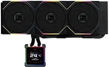 Система водяного охлаждения Lian-Li HydroShift II LCD-S 360TL ARGB Soc-AM5/AM4/1700/1851 черный 4-pin 33dB Al+Cu LCD Ret (G89.GHS2LCDS36TB.R0)