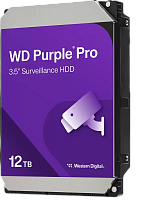 Жесткий диск Western Digital Purple Pro HDD 3.5" SATA 12Tb, 7200 rpm, 512MB buffer (DV&NVR + AI), WD122PURP, 1 year