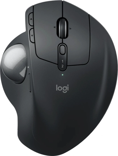 Трекбол Logitech Trackball MX Ergo S графитовый оптическая 2048dpi silent беспров. BT/Radio USB 8but (910-007261)