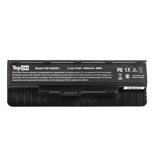 Аккумулятор для ноутбука Asus N551JK 10.8V 4400mAh PN: A32N1405 (TOP-ASG551)