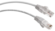 Cabeus PC-UTP-RJ45-Cat.5e-0.3m Патч-корд U/ UTP, категория 5е, 2xRJ45/ 8p8c, неэкранированный, серый, PVC, 0.3м