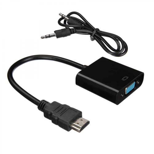 Кабель ACD Кабель-адаптер ACD-DAHVF-01B |ACD-DAHVF-01B| HDMI-VGA, Golden Plated, 19m/ 15f, Черный, 0.2м (742576)