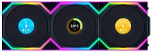 Вентилятор для корпуса Lian-Li Uni Fan SL Wireless 120 LCD ARGB 120х124.5x28 черный 4-pin 29.5дБ (упак.:3шт) (G99.12SLLCD1W3B.R0) Ret