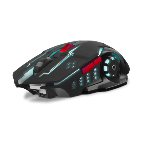 SVEN RX-G930W чёрная Игровая беспроводная мышь (2.4 Ггц, 6 кнопок, 1600 dpi, USB, Soft Touch, RGB подсветка) (SV-018412)