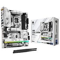 Материнская плата ASROCK Z890 STEEL LEGEND WIFI, LGA1851, Z890, 4*DDR5, 4*SATA, 4*M.2, 6*USB 3.2, 2*USB 2.0, 2*Type-C, 2*PCIx16, 1*PCIx4, 1*M.2 (Key E), HDMI, ATX