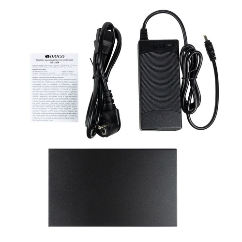 Коммутатор/ Unmanaged Switch 8x100Base-TX PoE, 1x1000Base-X SFP, PoE Budget 80W, metal case (OS1209P/A1A) фото 3