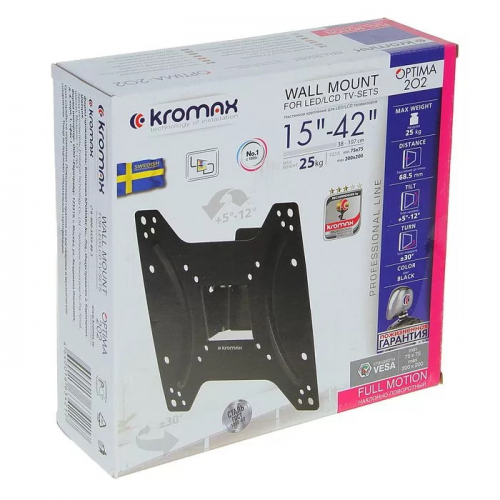 Кронштейн Kromax OPTIMA-202 настенный для LED/LCD TV 15