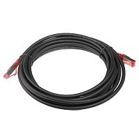 Кабельная сборка Hyperline PC-LPM-STP-RJ45-RJ45-C5e-5M-LSZH-BK Патч-корд F/ UTP, экранированный, Cat.5е (100% Fluke Component Tested), LSZH, 5м, черный