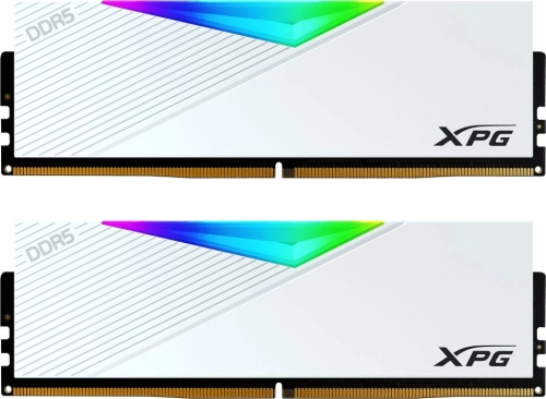Модуль памяти ADATA 32GB DDR5 6800 DIMM XPG Lancer RGB kit 2*16, 1.40V, CL34-45-45, white (AX5U6800C3416G-DCLARWH)