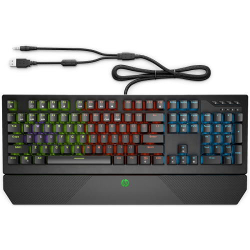 Игровая клавиатура HP Pavilion 800 USB черная (5JS06AA) фото 3
