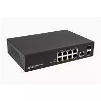 Управляемый (L2+) коммутатор Gigabit Ethernet на 10 портов.Порты: 8 x GE (10/ 100/ 1000Base-T) + 2 x GE (SFP 1000Base-X), Консольный порт; Уровень управления L2 (Full managed); Поддержка Jumbo Frame 16K (NS-SW-8G2G-L)
