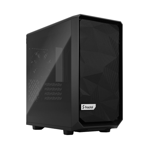 Корпус ПК без блока питания/ Case Fractal Design Meshify 2 Mini TG Dark Tint, Mini-Tower, 1x120mm + 1x140mm, 2xUSB-A 3.2 + 1xUSB 3.2 Type-C mATX, mITX, mDTX Black (FD-C-MES2M-01)