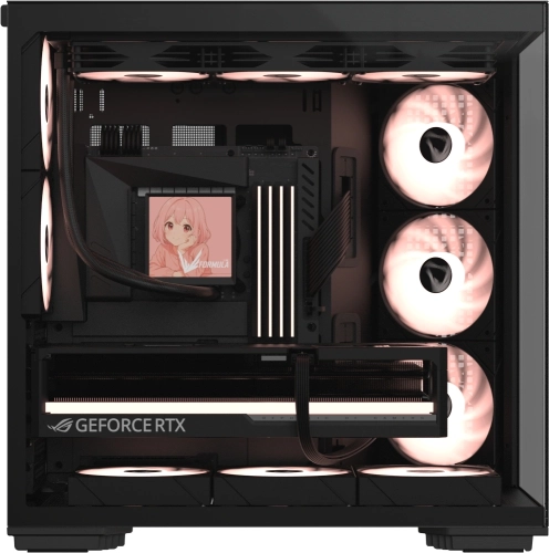 Корпус Formula Crystal Z7 черный без БП ATX 11x120mm 4x140mm 1xUSB3.0 1xUSB3.1 audio bott PSU (CRYSTAL Z7 B) фото 4