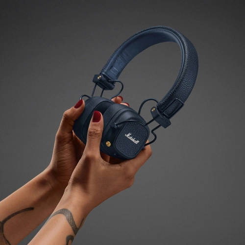 Гарнитура накладные Marshall Major V синий беспроводные bluetooth оголовье (MAJOR V MIDNIGHT BLUE) фото 7