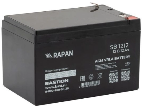 Батарея для ИБП Бастион RAPAN SB 1212 12В 12Ач (9165) (9165#MLN) фото 4