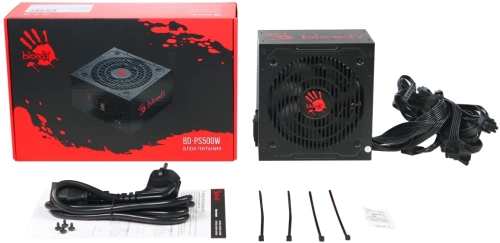 Блок питания Bloody ATX 500W BD-PS500W 80 PLUS WHITE (20+4pin) APFC 120mm fan 6xSATA RTL фото 12