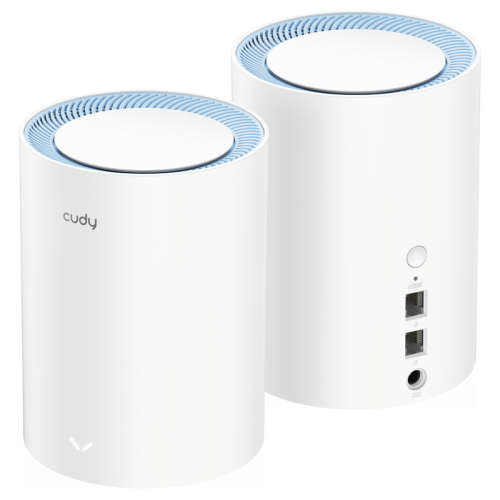 Wi-Fi Mesh-система/ AC1200 Wi-Fi Mesh Solution 2-Pack, Chipset MediaTek, Dual-Band, 867Mbps at 5GHz + 300Mbps at 2.4GHz, 802.11ac/a/b/g/n, 2 Fast Ethernet Ports, 2 internal antennas, MU-MIMO, DDNS, Zerotier/Wireguard/OpenVPN/IPSe (M1200(2-PACK))