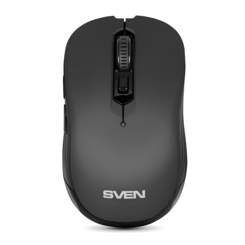 Беспроводная мышь SVEN RX-560SW чёрная (бесшумн. кл. 5+1кл. 800-1600DPI, Soft Touch, блист) (SV-017064)