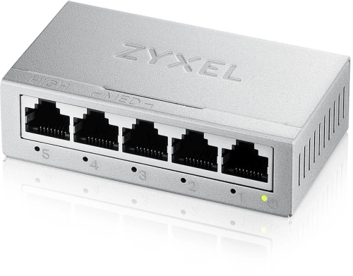 Коммутатор Zyxel GS-105B v5, 5 портов 1000 Мбит/ с, настольный, металлический корпус (GS-105BV5-EU0101F) фото 2