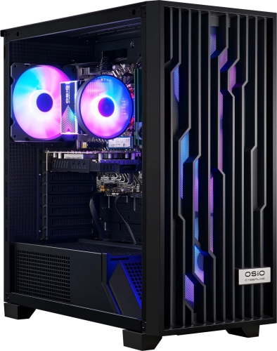 Компьютер Osio CyberLine B59i i5 12400F (2.5) 16Gb SSD1Tb RTX3050 6Gb без ОС GbitEth 550W черный (С59I-001B) фото 3