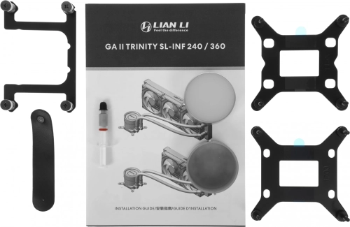 Система водяного охлаждения Lian-Li Galahad II Trinity 240 SL-INF ARGB Soc-AM5/AM4/1200/1700/1851 черный 4-pin 29dB Al+Cu Ret (G89.GA2T24INB.R0) фото 14