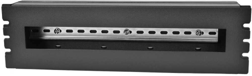 ЦМО 19 панель с DIN-рейкой PS-3U, цвет черный (КП-АВ-9005)