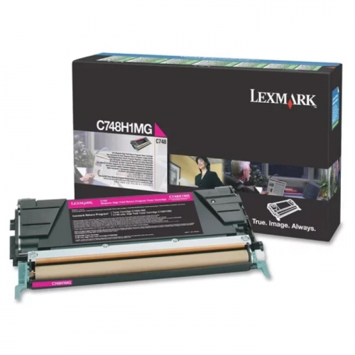 Картридж Lexmark C748H1MG, пурпурный, повышенной ёмкости 10000 страниц для C748
