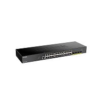Коммутатор/ DGS-1250-28X Smart L2 Switch 24x1000Base-T, 4х10GBase-X SFP+, CLI, RJ45 Console (DGS-1250-28X/A1A(ISP))