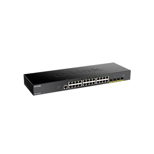 Коммутатор/ DGS-1250-28X Smart L2 Switch 24x1000Base-T, 4х10GBase-X SFP+, CLI, RJ45 Console (DGS-1250-28X/A1A(ISP))