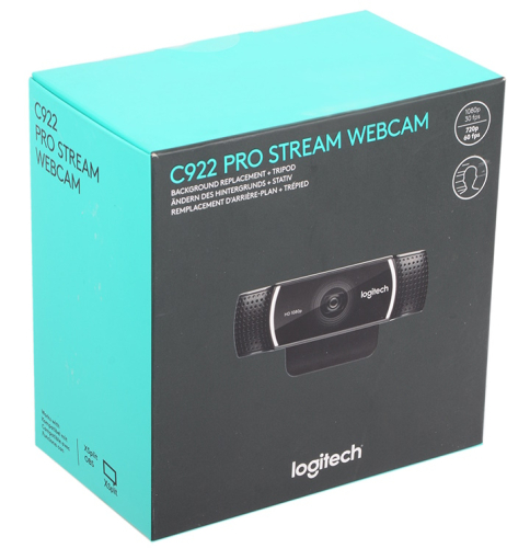 Веб-камера Logitech C922 Pro Stream, Full HD 1080p/ 30fps, 720p/ 60fps, автофокус, угол обзора 78°, стереомикрофон, лицензия XSplit на 3мес, кабель 1.5м, штатив (960-001089) фото 6