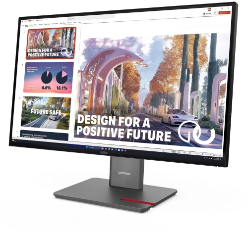 Монитор Lenovo 27 Монитор Lenovo 27 ThinkVision P27QD-40 черный IPS LED 4ms 16:9 HDMI матовая HAS Piv 1500:1 350cd 178гр/ 178гр 2560x1440 120Hz DP QHD USB 6.8кг (64B3GAT2UK) фото 2