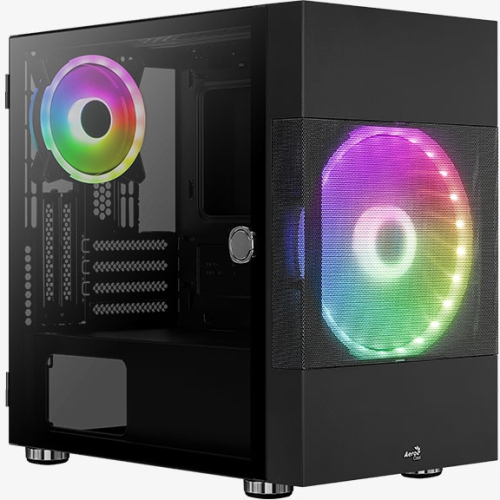 Корпус Aerocool Atomic-G-BK-v1 черный без БП mATX 2x120mm 2x140mm 2xUSB3.0 audio bott PSU фото 3