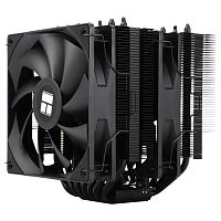 Кулер для процессора/ Thermalright Phantom Spirit 120 SE Black (4-pin PWM, 154mm, Ni/Cu, 7x6mm, 2x120mm, 66.17CFM, 25.6dBA, 1500RPM, S: 1200, 1700, 1851, 115X, AM4, AM5, silver, black) (PS120-SE-BL)