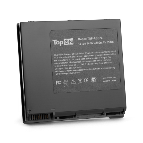 Аккумулятор для ноутбука Asus ROG G74, G74J, G74S, G74SX 14.8V 4400mAh PN: A42-G74 (TOP-ASG74)