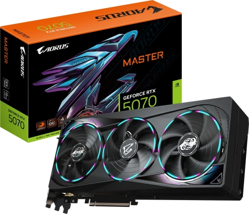 Видеокарта Gigabyte PCI-E GV-N5070AORUS M-12GD 1.0 NVIDIA GeForce RTX 5070 12Gb 192bit GDDR7 2805/ 28000 HDMIx1 DPx3 HDCP Ret фото 10