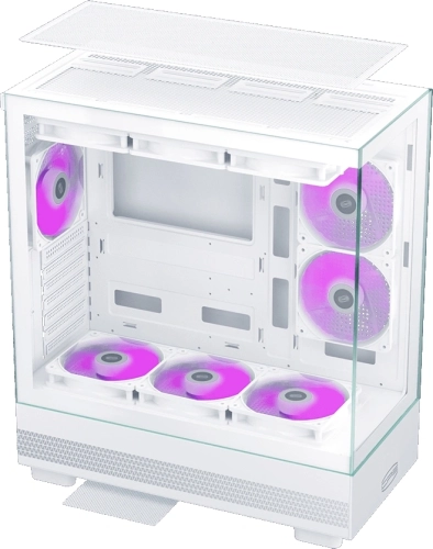 Корпус PcCooler C3Q500 белый без БП ATX 9x120mm 2x140mm 1xUSB3.0 audio bott PSU (C3Q500WHD000-GL) фото 7