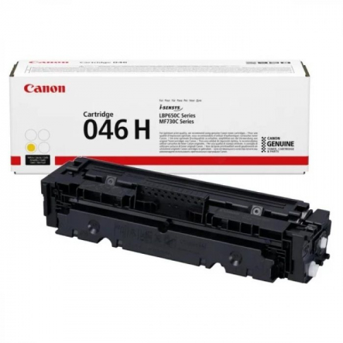 Тонер-картридж Canon 046H, желтый, 5000 стр., для i-SENSYS LBP653Cdw/ LBP654Cx/ MF732Cdw/ MF734Cdw/ MF735Cx (1251C002)