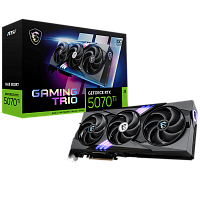 Видеокарта MSI PCI-E 5.0 RTX 5070 Ti 16G GAMING TRIO OC NVIDIA GeForce RTX 5070TI 16Gb 256bit GDDR7 2572/28000 HDMIx1 DPx3 HDCP Ret